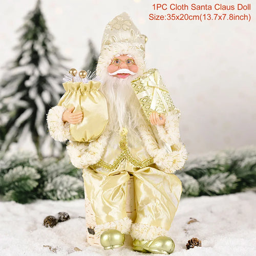 Standing Santa Doll Cute Doll Christmas Decoration 2024 Statue Festive