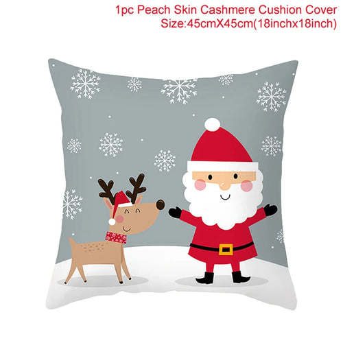 45*45 Christmas Cushion Cover Pillowcase Merry Christmas Decoration