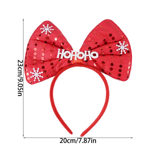 Merry Christmas Headbands Cute Xmas Santa Elk Antlers Headband Hair