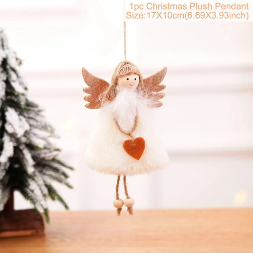 Christmas Angel Doll Pendants Xmas Tree Decor Merry Christmas