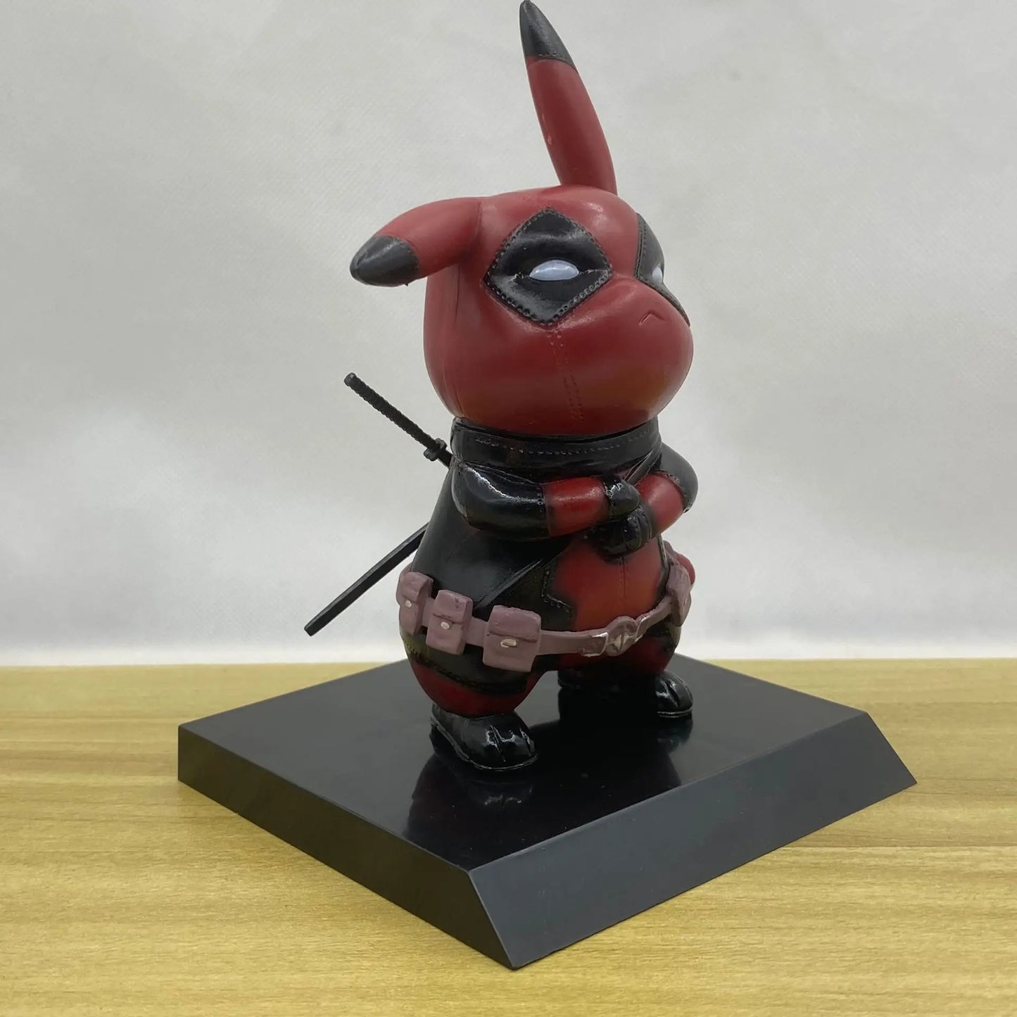 Pikachu Cos Deadpool Figure Q-Version Pikachu Action Figures Statue