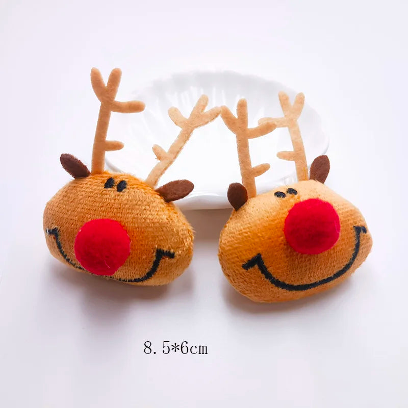 10PCS/Lot cartoon chrismas deer  Padded Applique Crafts for Children