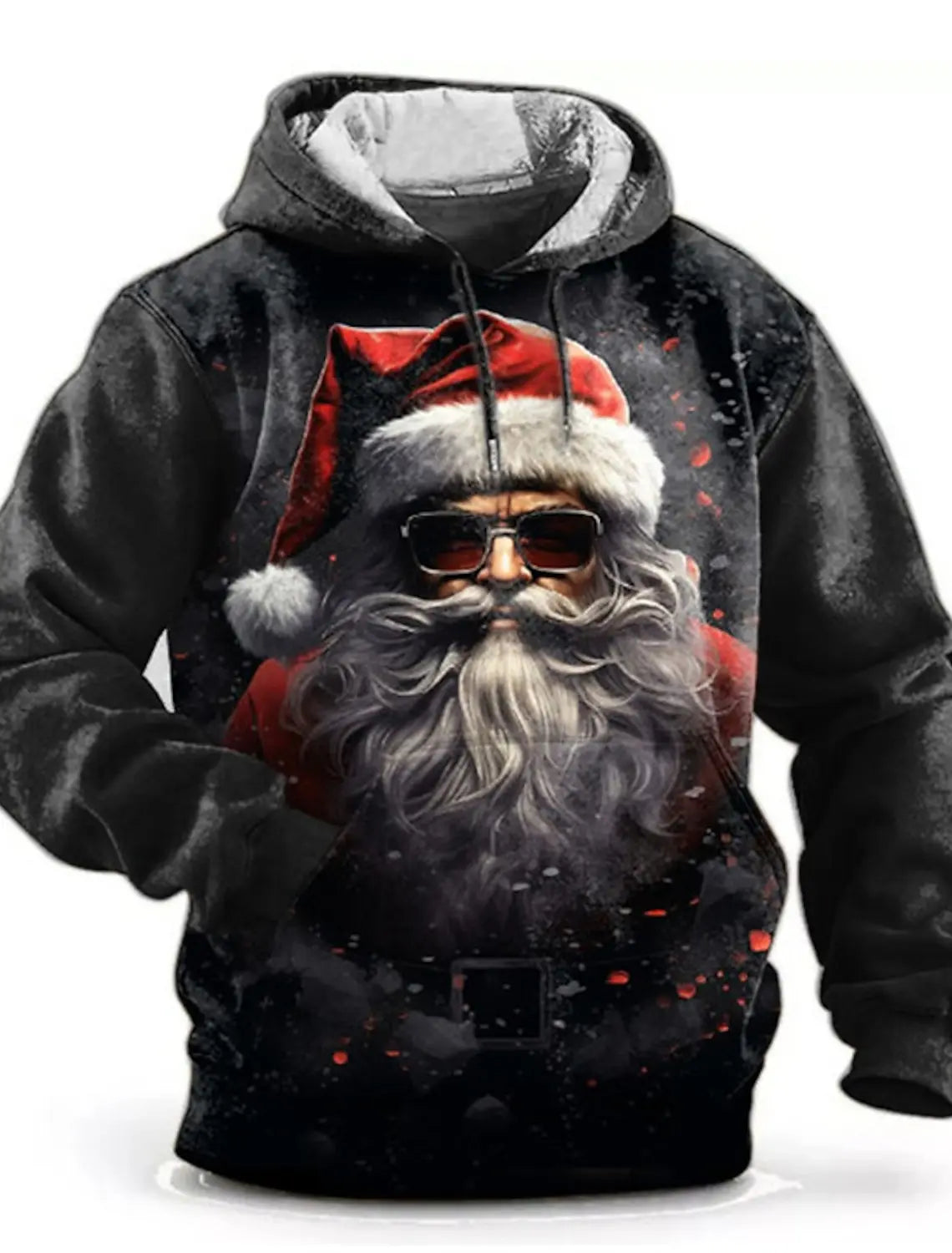 Chrismas Men's Hoodie Print Sweatshirts For Men Harajuku Hooded Shirt