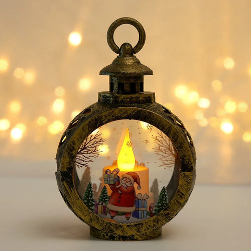 New Christmas Wind Lamp Candle Table Lamp Small Night Lamp Elderly