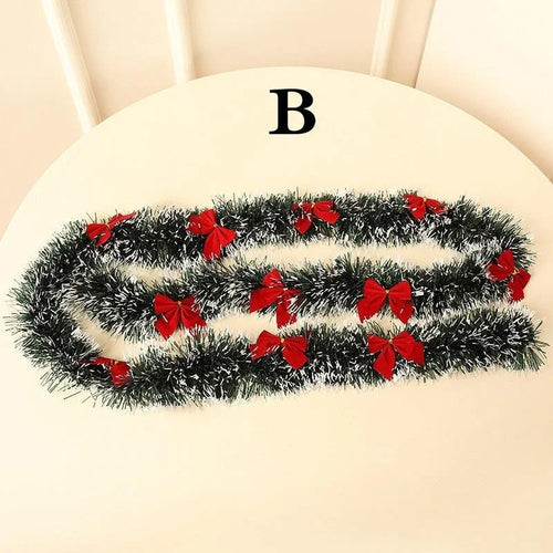 1PCS 2M Christmas Eve Decoration Bar Tops Ribbon Garland Christmas