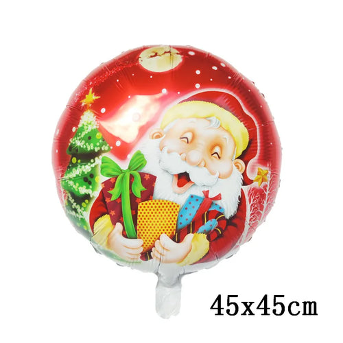 Merry Christmas Foil Balloon Navidad 2023 Home Decoration Santa Claus