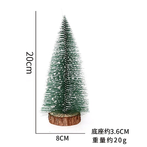 Mini Xmas Tree Tabletop Festive Ornament Merry Christmas Home