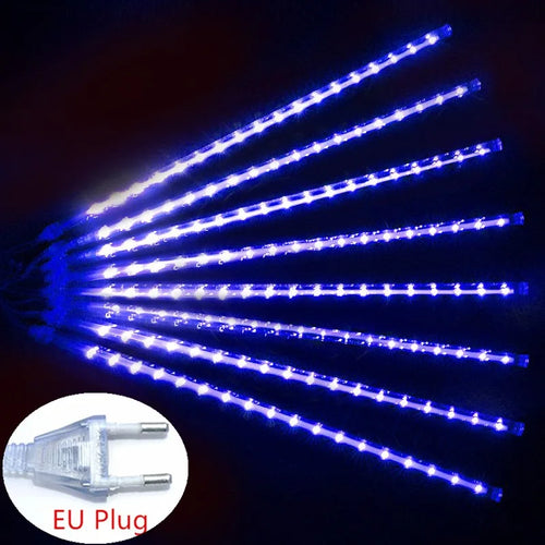 Christmas LED Meteor Garland Festoon Holiday Strip Light Outdoor