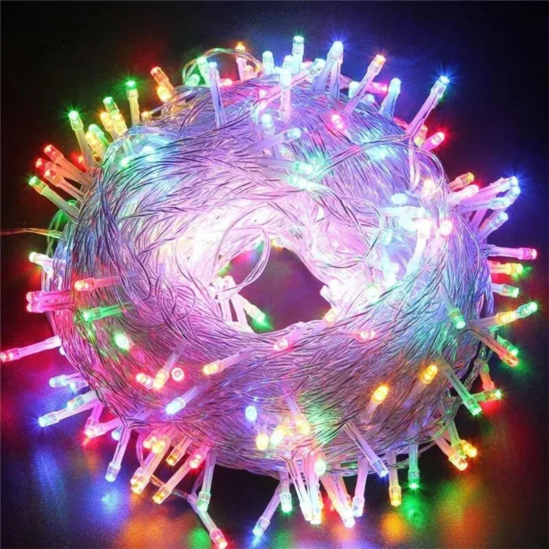 220V EU Plug 10M Outdoor Christmas LED String Light Garlands