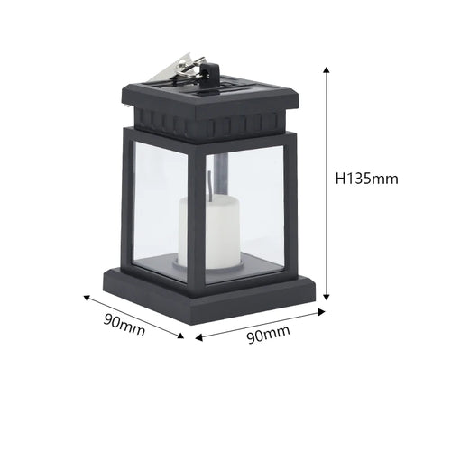 LED Retro Flickering Hanging Lantern Candle Bright Pathway Decoration