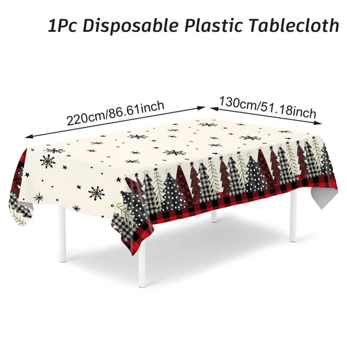 Christmas Tablecloth Merry Christmas Decorations For Home 2024 Navidad