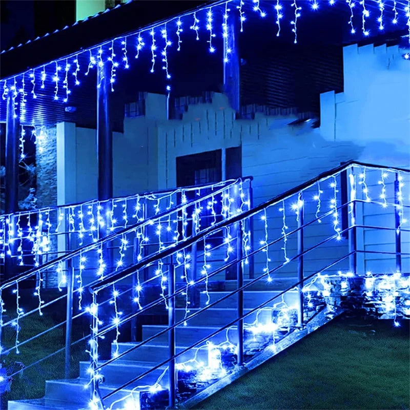 Christmas Lights Waterfall Outdoor Decoration 5M Droop 0.4-0.6m Led