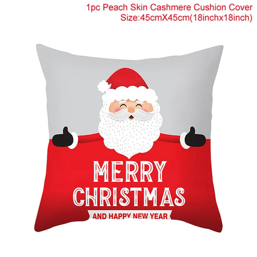 45*45 Christmas Cushion Cover Pillowcase Merry Christmas Decoration