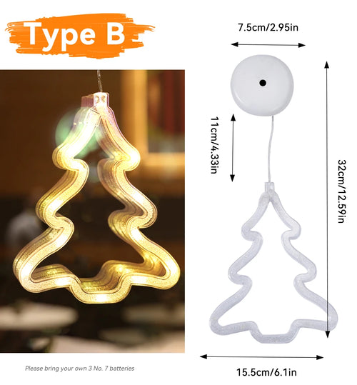 1 Piece Christmas Decoration Light Led String Light Bell Elk Star