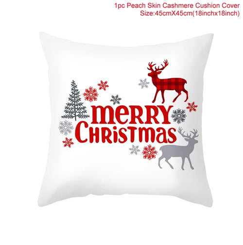 45*45 Christmas Cushion Cover Pillowcase Merry Christmas Decoration