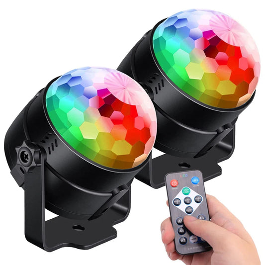 7 Colors Strobe Lamps Sound Activated Stage with Remote Control Disco