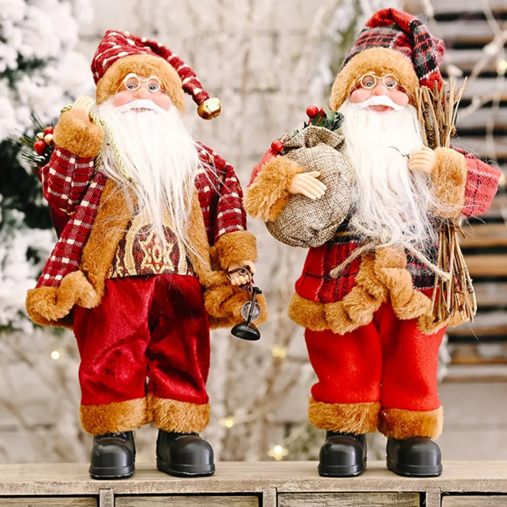 16 Inch Christmas Santa Claus Dolls Standing Santa Claus Figurine