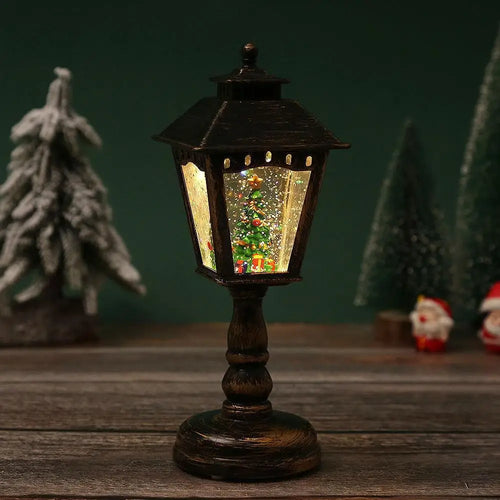 Christmas Decorations Wind Lamps Music Illuminated Night Light Santa