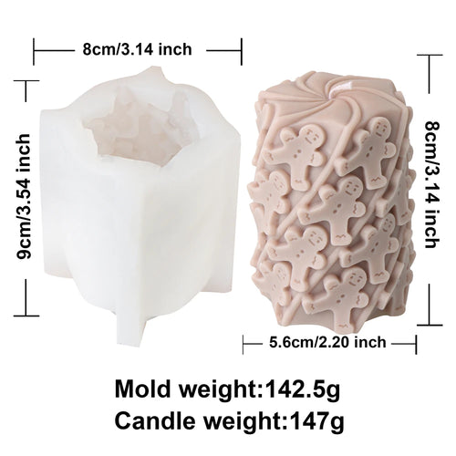 3D Christmas House Candle Silicone Mold DIY Creative Cabin Log Cabin