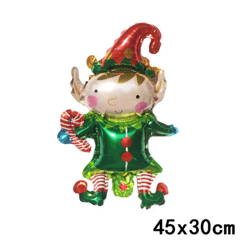 Merry Christmas Foil Balloon Navidad 2023 Home Decoration Santa Claus