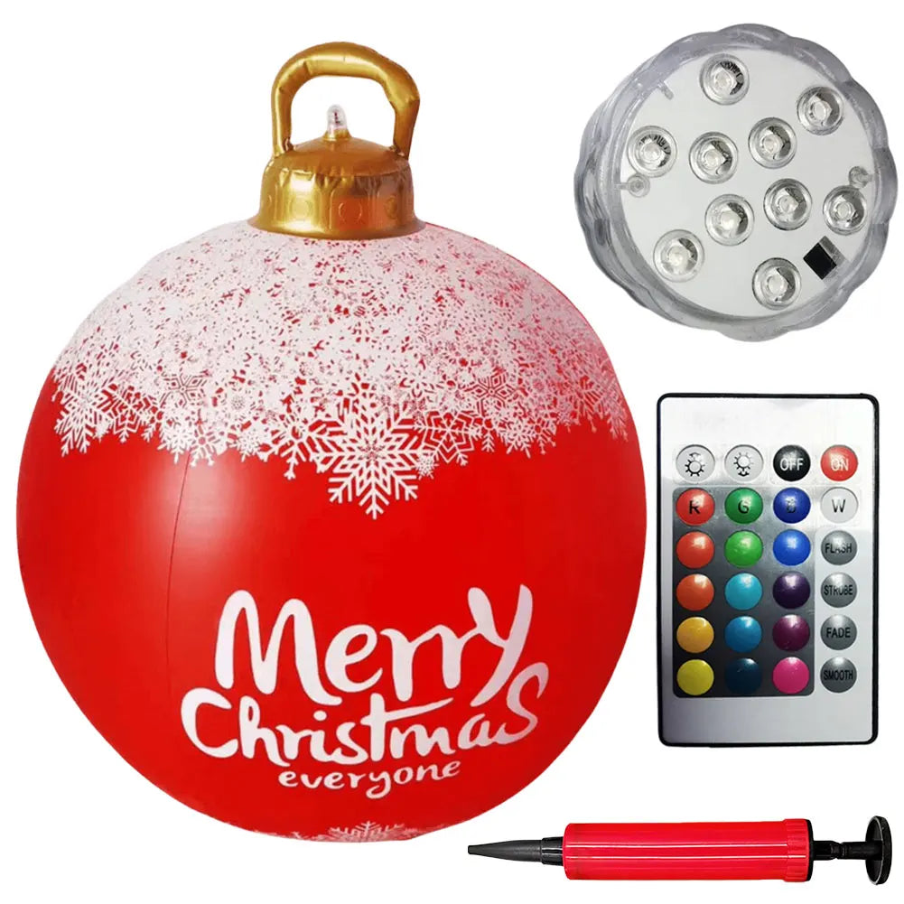 24 Inch Giant Inflatable Christmas Balls PVC Giant Inflatable