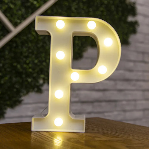 Alphabet Letter LED Lights Luminous Number Lamp Decor  Battery Night