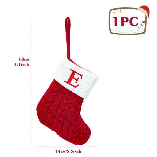 Christmas Alphabet Knitting Socks Christmas Gift Packing Bags