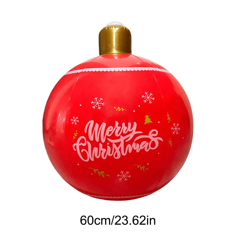 24 Inch PVC Inflatable Christmas Ball Outdoor Christmas Decorations