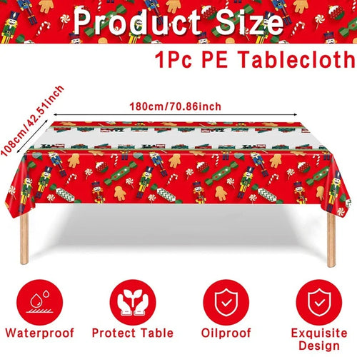 Christmas Tablecloth Merry Christmas Decorations For Home 2024 Navidad