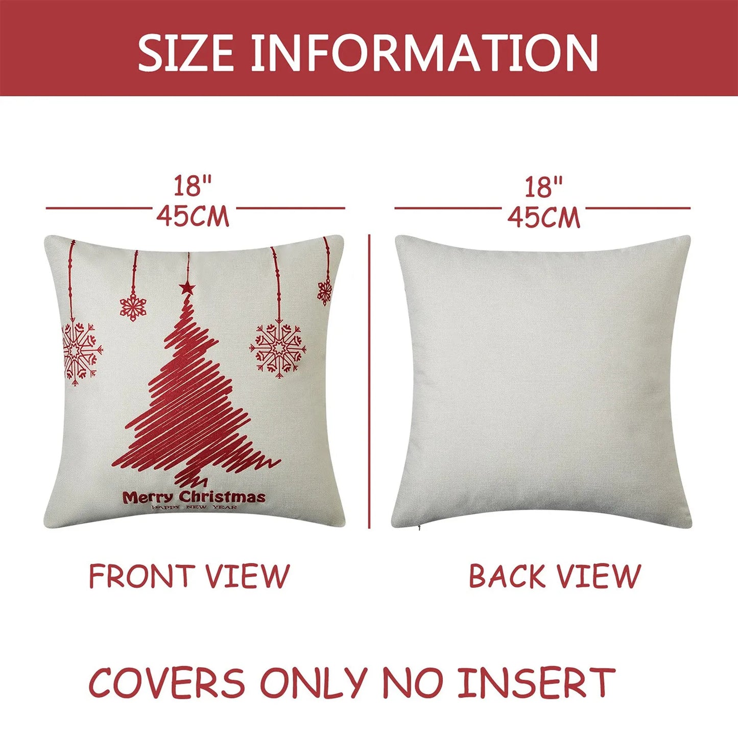 2023 Christmas Pillow Covers Christmas Decorations Throw Pillow Covers