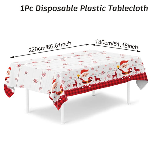 Christmas Tablecloth Merry Christmas Decorations For Home 2024 Navidad