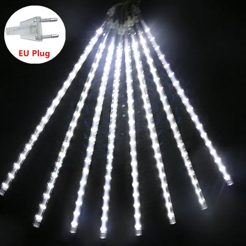 Christmas LED Meteor Garland Festoon Holiday Strip Light Outdoor