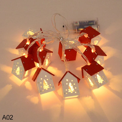 1.5m Christmas Mini House Lights Fairy Lamp String Christmas Home