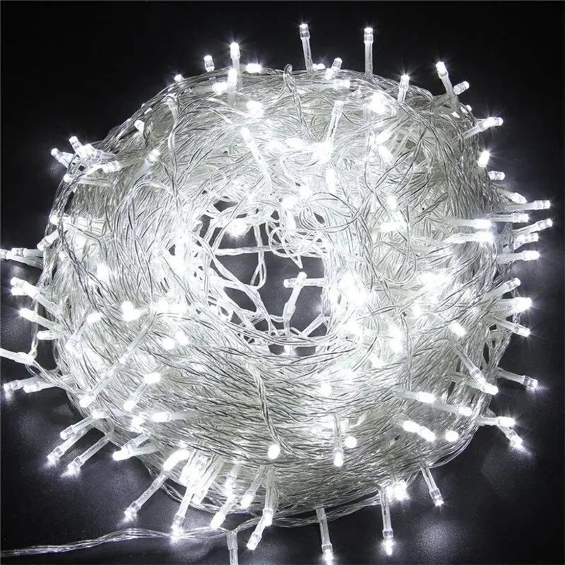 220V EU Plug 10M Outdoor Christmas LED String Light Garlands