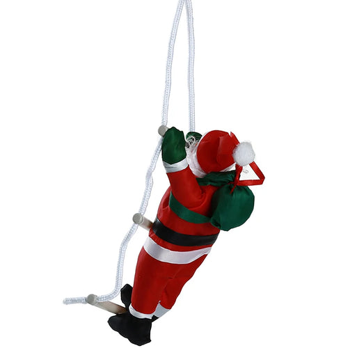 Santa Claus Climbing Ladder Ornaments Xmas Tree Santa Claus Climbing