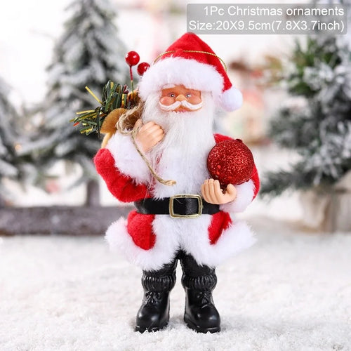 Standing Santa Doll Cute Doll Christmas Decoration 2024 Statue Festive