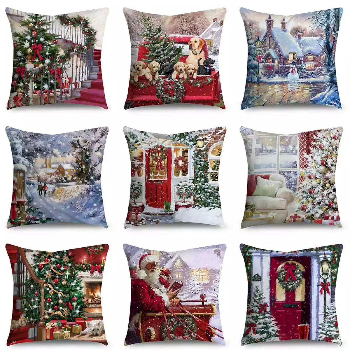 Christmas Cushion Cover Xmas Decorations For Home 2023 Merry Christmas