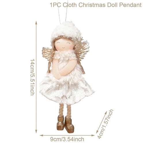 Christmas Angel Doll Pendants Xmas Tree Decor Merry Christmas