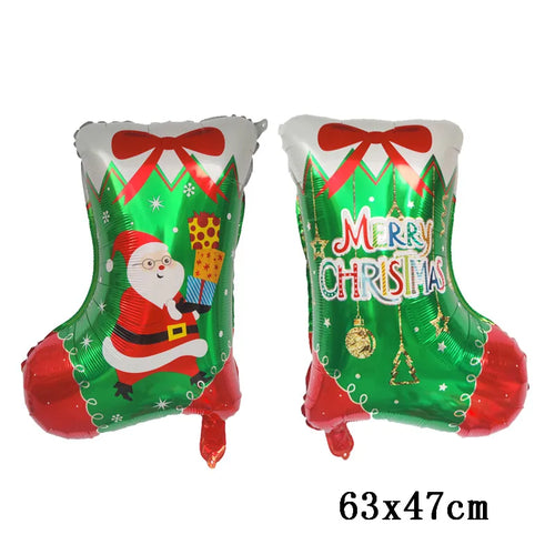 Merry Christmas Foil Balloon Navidad 2023 Home Decoration Santa Claus