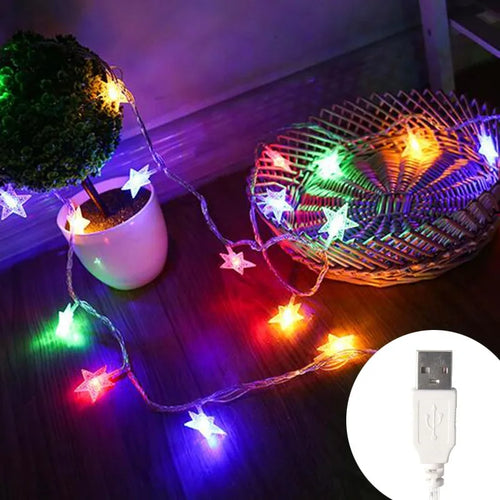 LED String Lights Outdoor Star Chain Lights Garland Lights Bulb Fairy