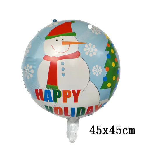 Merry Christmas Foil Balloon Navidad 2023 Home Decoration Santa Claus