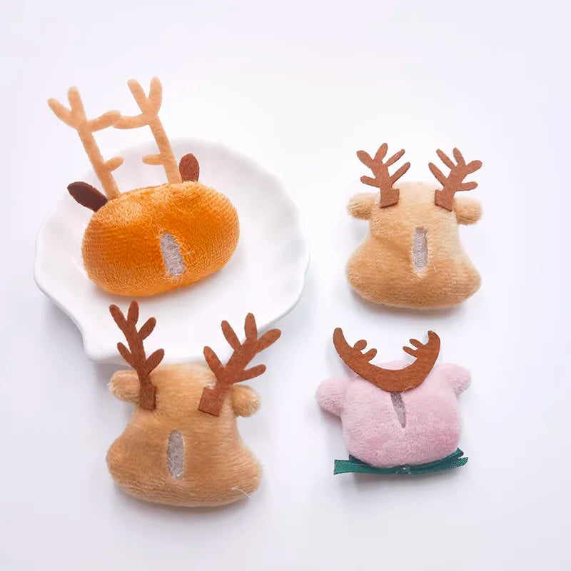 10PCS/Lot cartoon chrismas deer  Padded Applique Crafts for Children