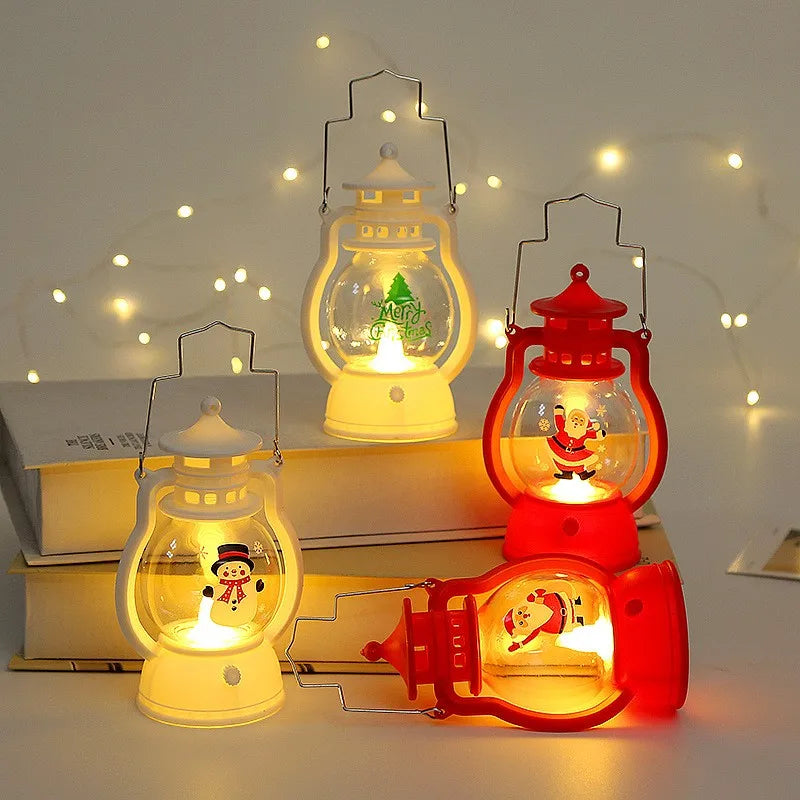 New Christmas Wind Lamp Candle Table Lamp Small Night Lamp Elderly