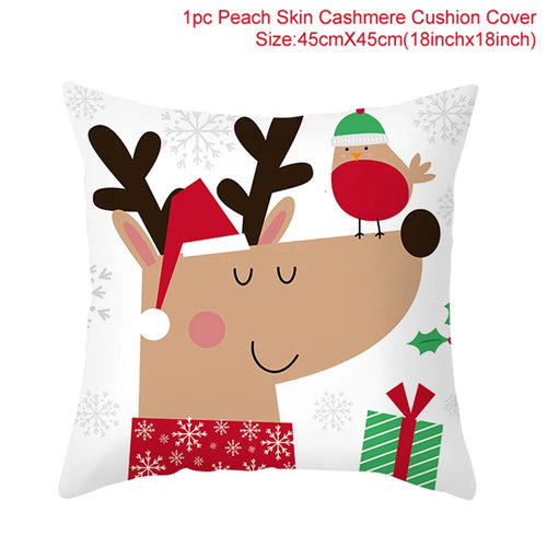 45*45 Christmas Cushion Cover Pillowcase Merry Christmas Decoration