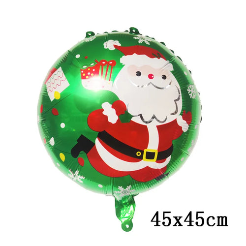 Merry Christmas Foil Balloon Navidad 2023 Home Decoration Santa Claus