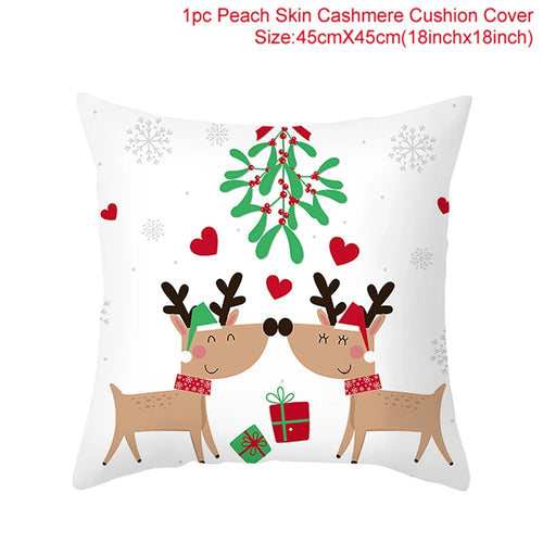 45*45 Christmas Cushion Cover Pillowcase Merry Christmas Decoration