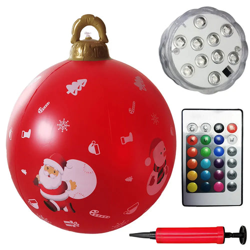 24 Inch Giant Inflatable Christmas Balls PVC Giant Inflatable