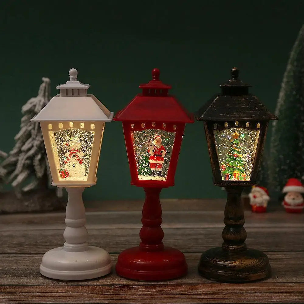 Christmas Decorations Wind Lamps Music Illuminated Night Light Santa