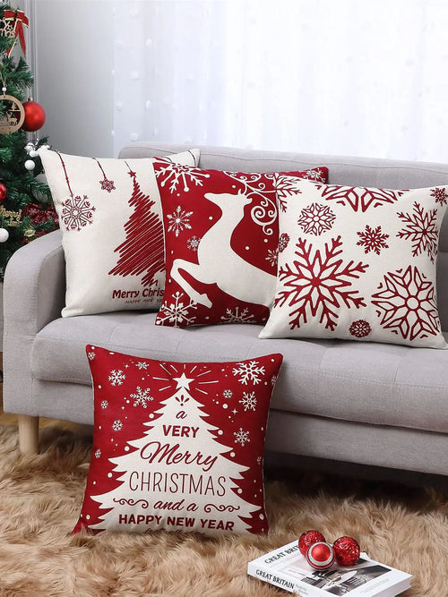 2023 Christmas Pillow Covers Christmas Decorations Throw Pillow Covers