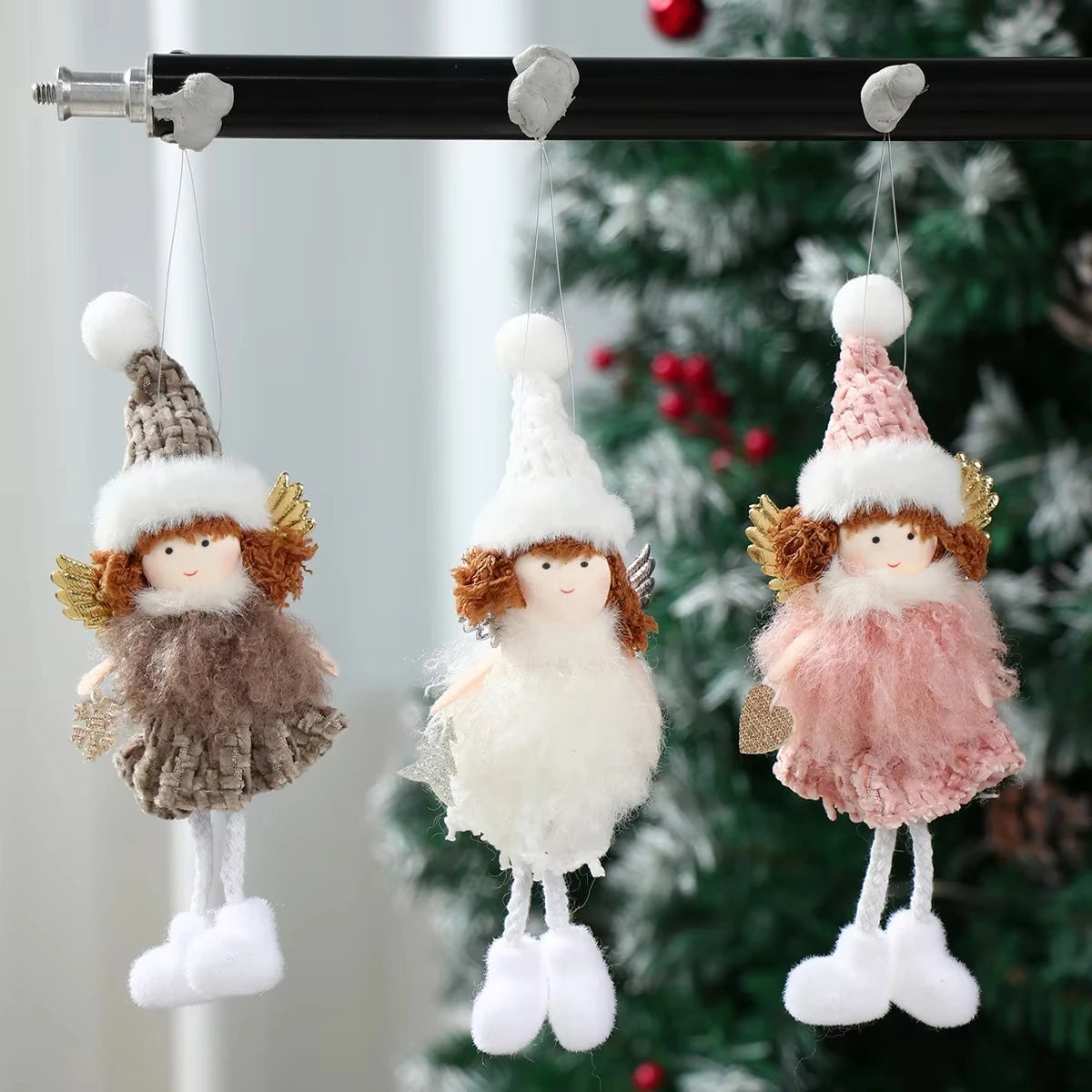 Christmas Angel Doll Pendants Xmas Tree Decor Merry Christmas